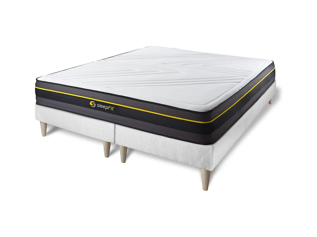 Ensemble double sommier + matelas ACTIVE à mémoire de forme 180x200