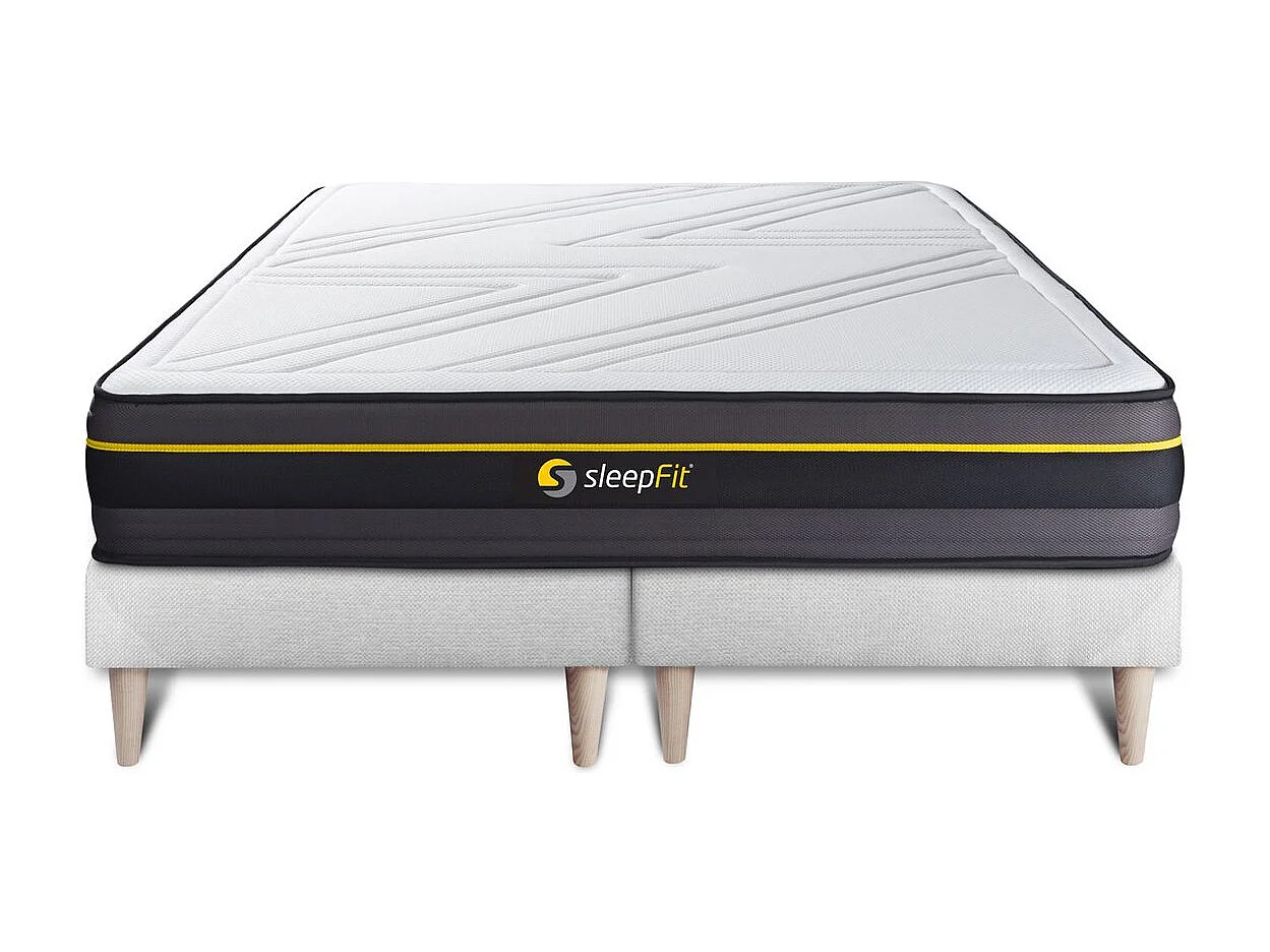 Ensemble double sommier + matelas ACTIVE à mémoire de forme 180x200
