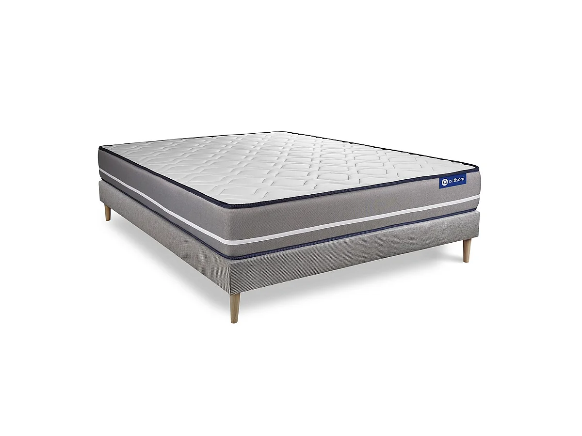 Lattenbodem en Actiflex pur matras 160x200cm , matrasdikte : 20 cm , pocketveren , stevig, 3 comfortzones