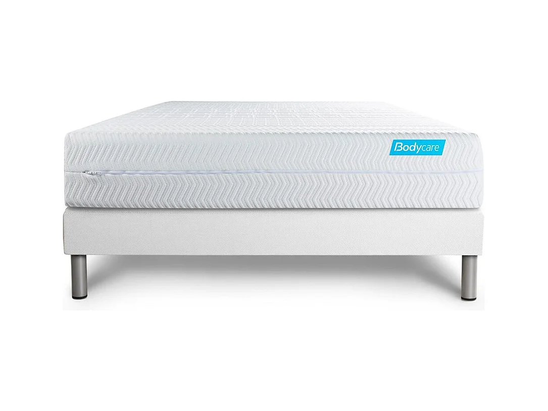 Ensemble BIOCARE 140x190x26 Mousse à mémoire de forme BIO 5 zones, maxi épaisseur
