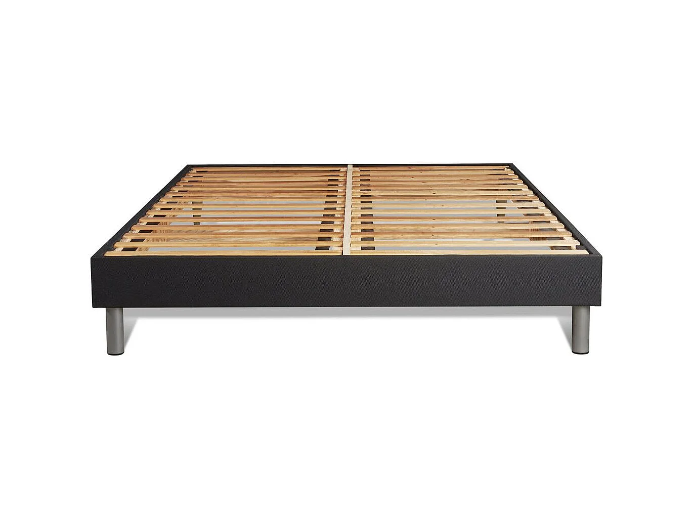 Ensemble 160x200 matelas ENERGY ressorts ensachés et mémoire de forme + sommier kit noir