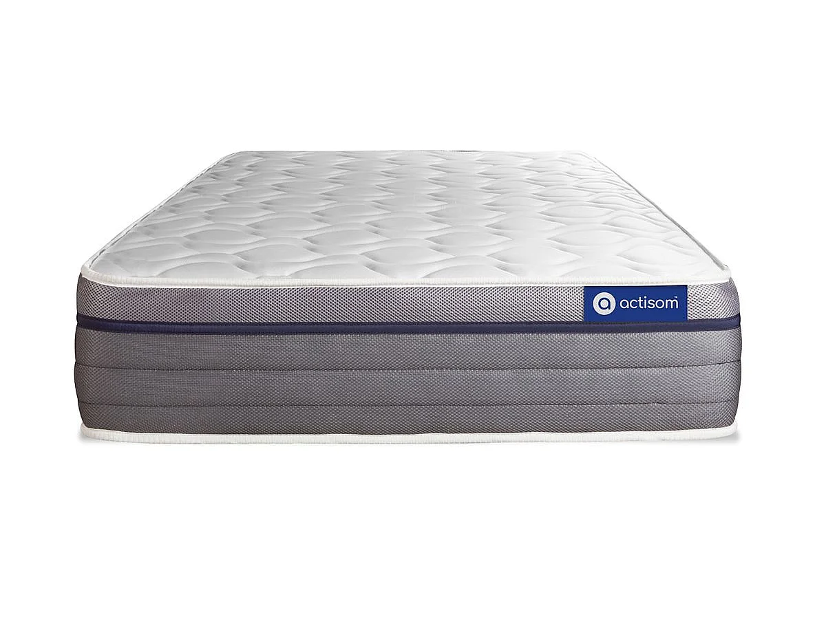 Lattenbodem en Actimemo zen matras 90x200cm , matrasdikte : 26 cm , traagschuim , gebalanceerd, 7 comfortzones