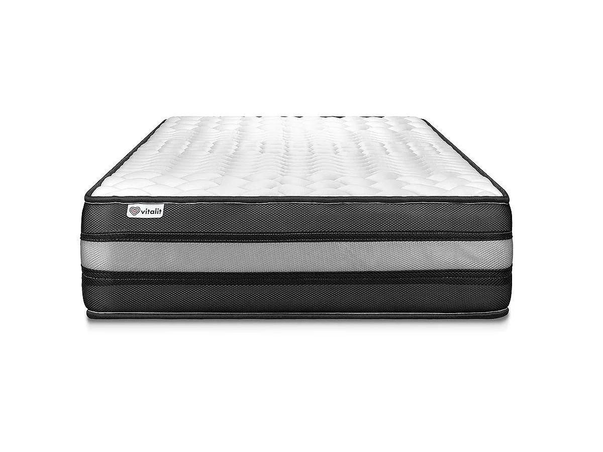 Conjunto VITAL POWER ZEN 90 x 190 cm somier Kit gris