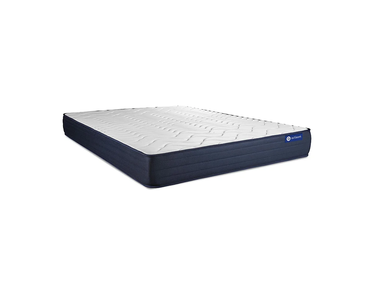 Lattenbodem en Actilatex life matras 140x190cm , matrasdikte : 22 cm , latex en traagschuim , zeer stevig, 5 comfortzones