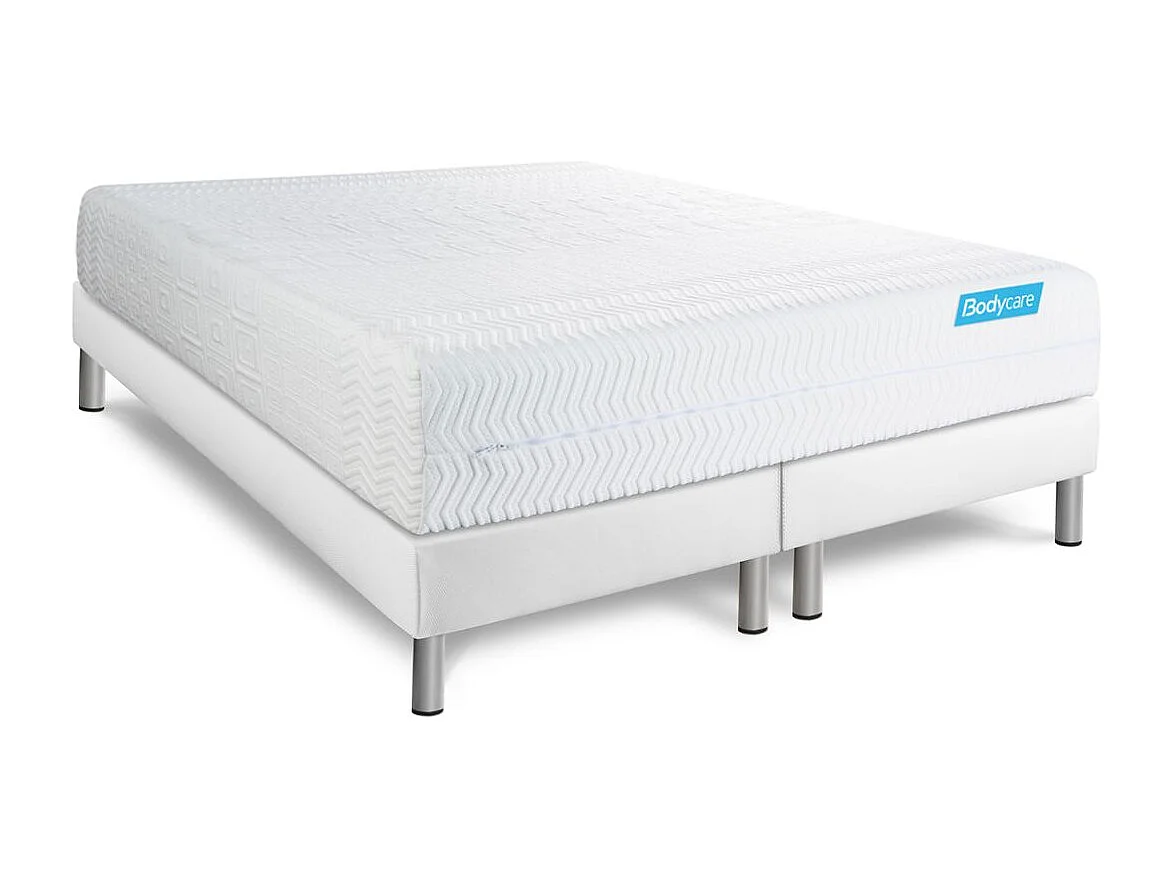 Ensemble BIOCARE 160x200 Mousse à mémoire de forme BIO 5 zones Maxi épaisseur