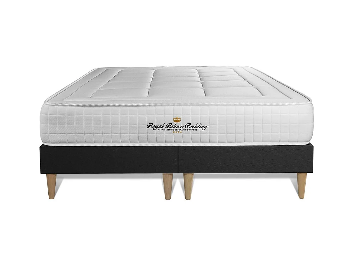Ensemble matelas à mémoire de forme maxi épaisseur Balmoral 200x200 double sommier