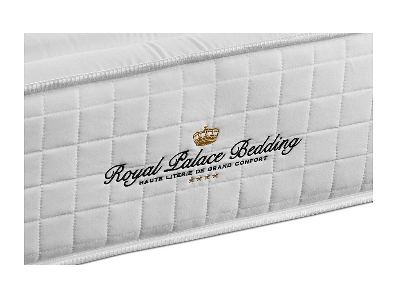 Ensemble Matelas à mémoire de forme maxi épaisseur Buckingham 90x200 sommier KIT blanc