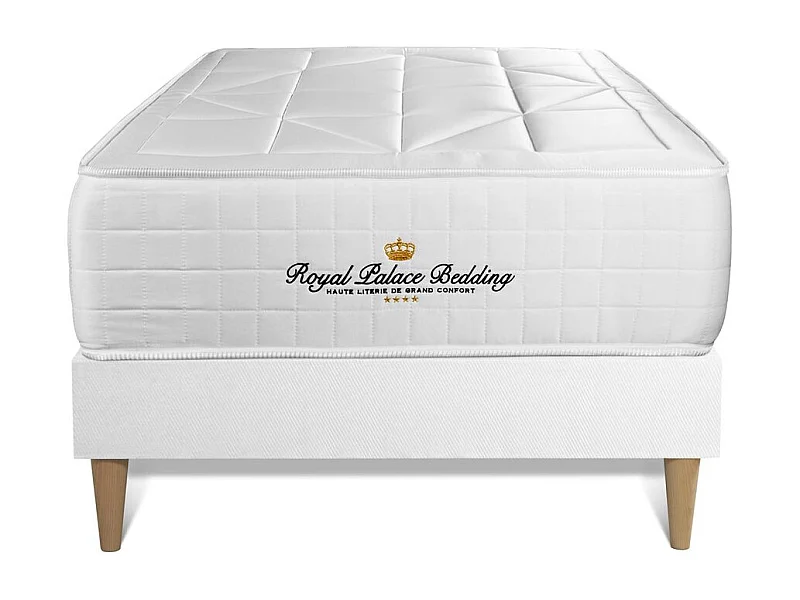 Ensemble Matelas ressorts ensachés + mémoire de forme maxi épaisseur Windsor 90x190