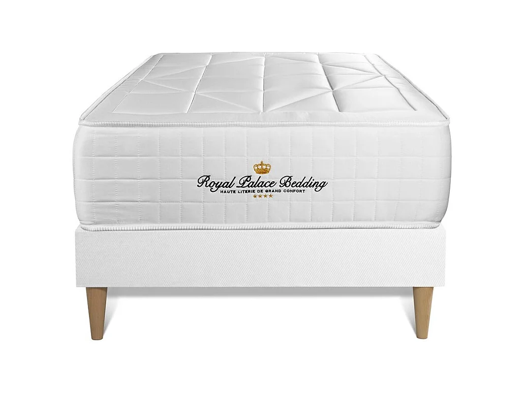 Ensemble Matelas ressorts ensachés + mémoire de forme maxi épaisseur Windsor 90x190