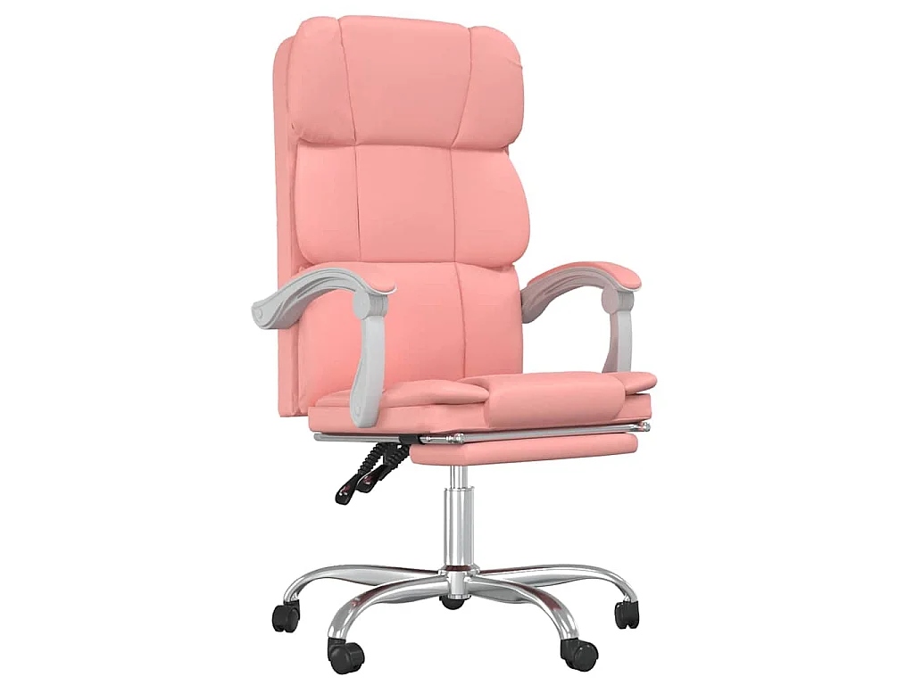 Fauteuil inclinable de bureau Rose Similicuir