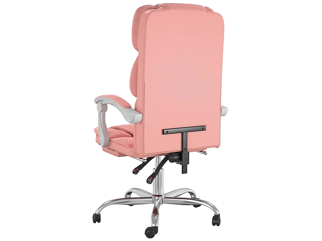 Fauteuil inclinable de bureau Rose Similicuir