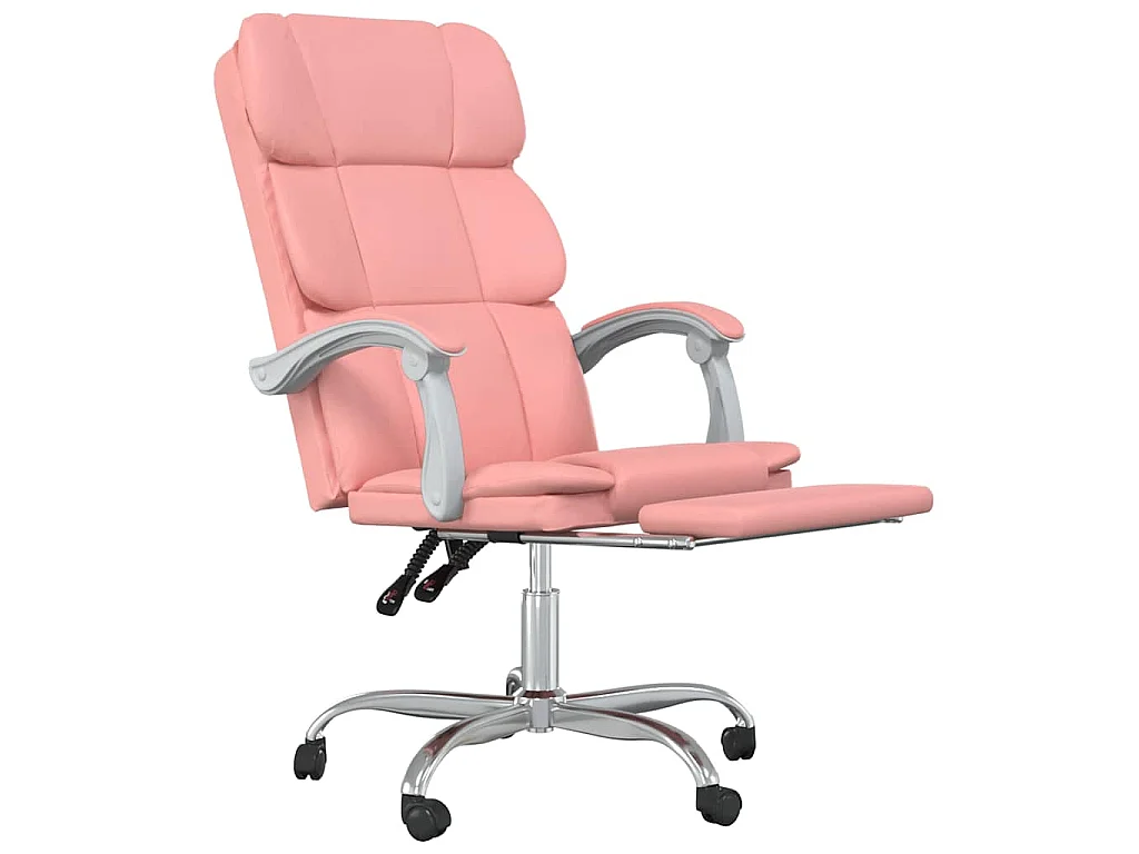 Fauteuil inclinable de bureau Rose Similicuir