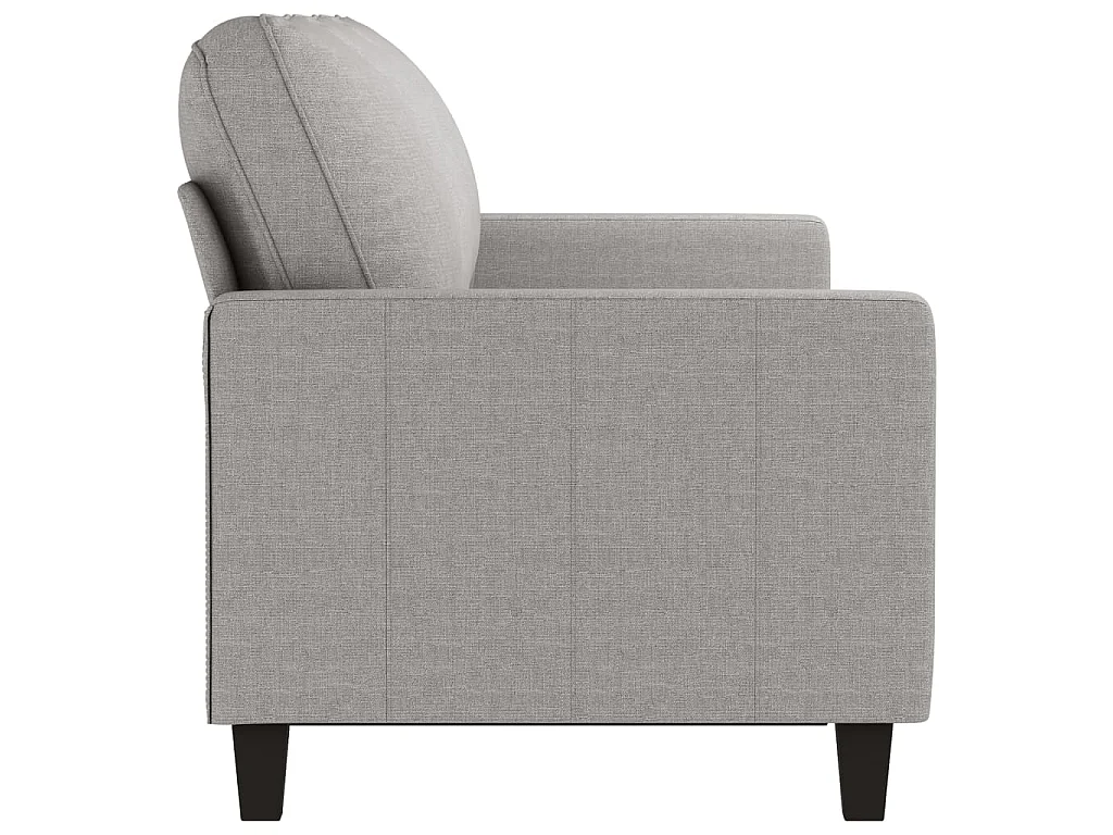Canapé à 3 places Gris clair 180 cm Tissu