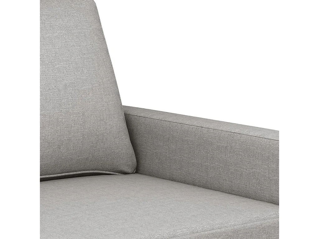 Canapé à 3 places Gris clair 180 cm Tissu