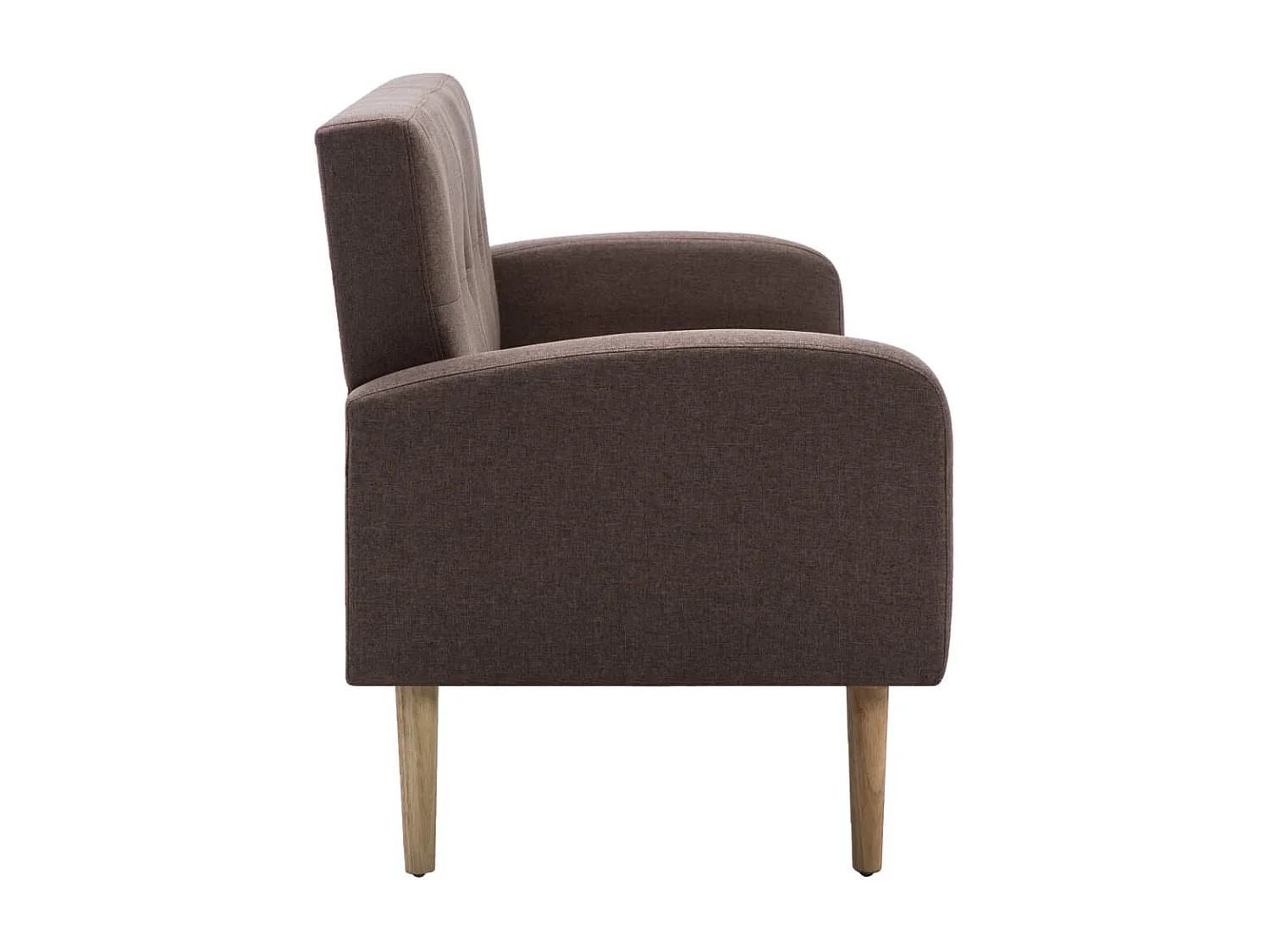 Canapé à 3 places Tissu Marron