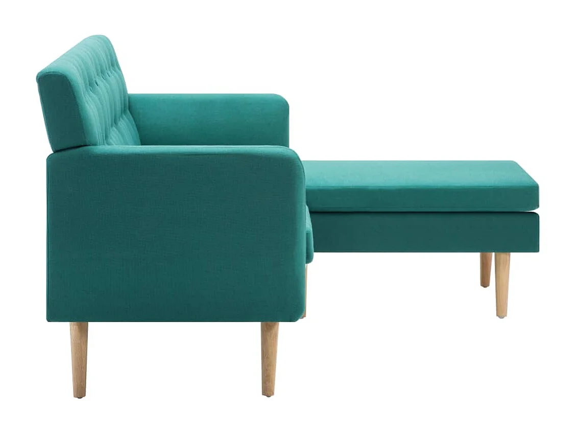 Sofa L-Form Stoff 171,5x138x81,5 cm Grün