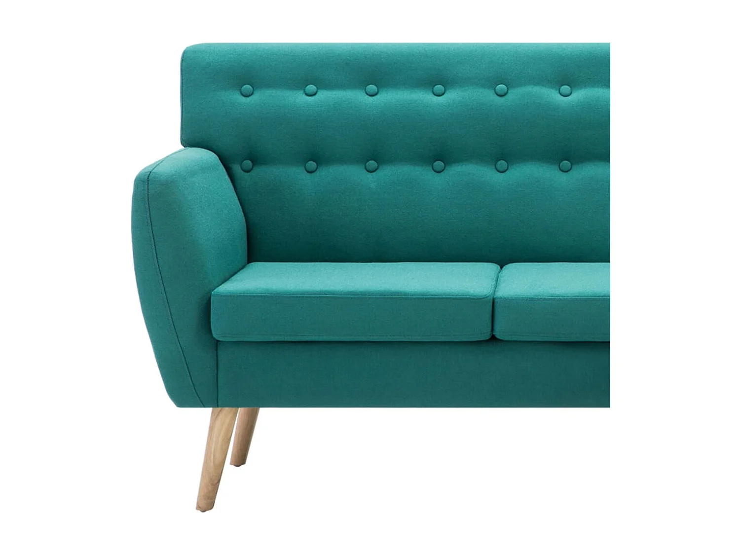 Sofa L-Form Stoff 171,5x138x81,5 cm Grün