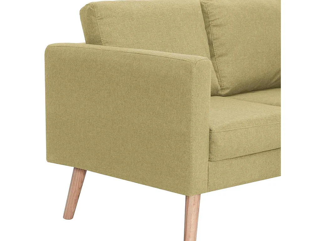 Canapé à 2 places tissu vert