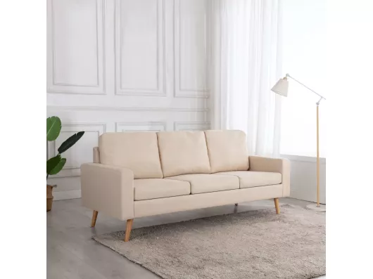 Kauf Unique 3-Sitzer-Sofa Creme Stoff