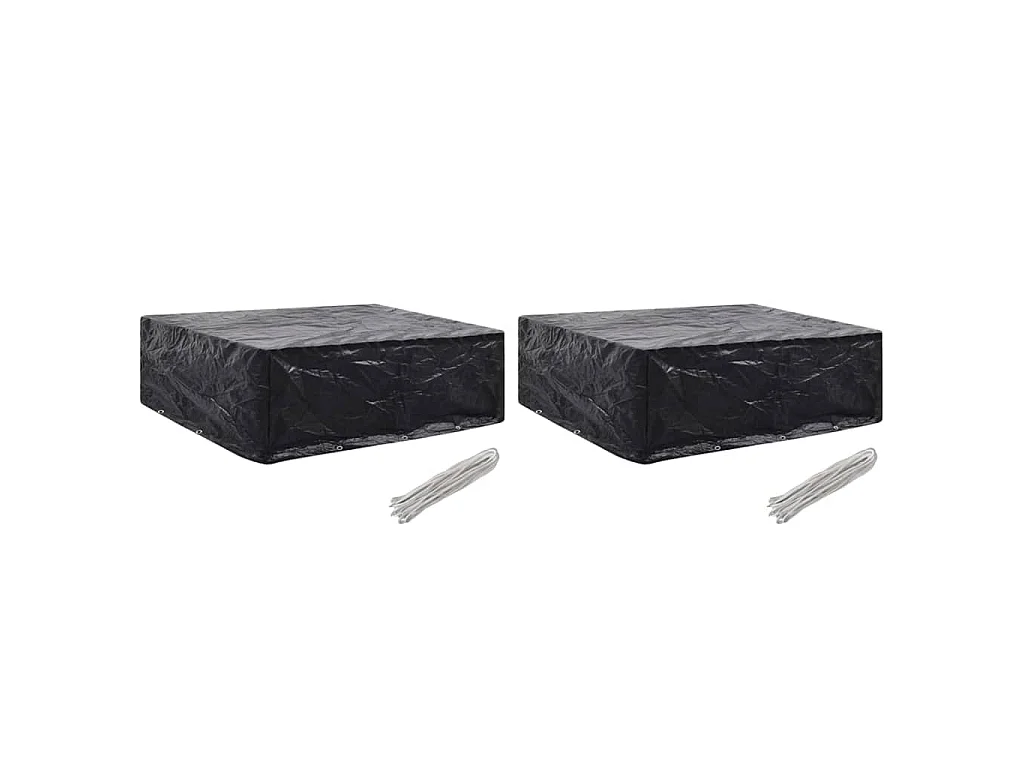Tuinmeubelhoezen 2 st 8 ogen 250x210x90 cm