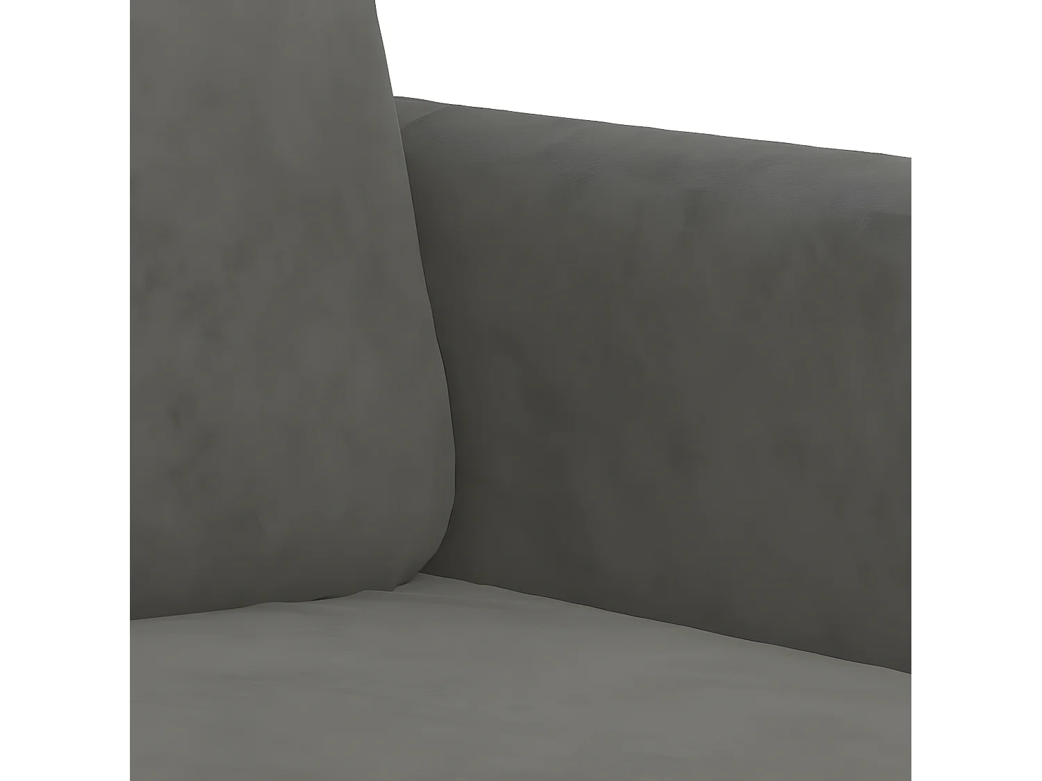 Fauteuil Gris foncé 60 cm Velours