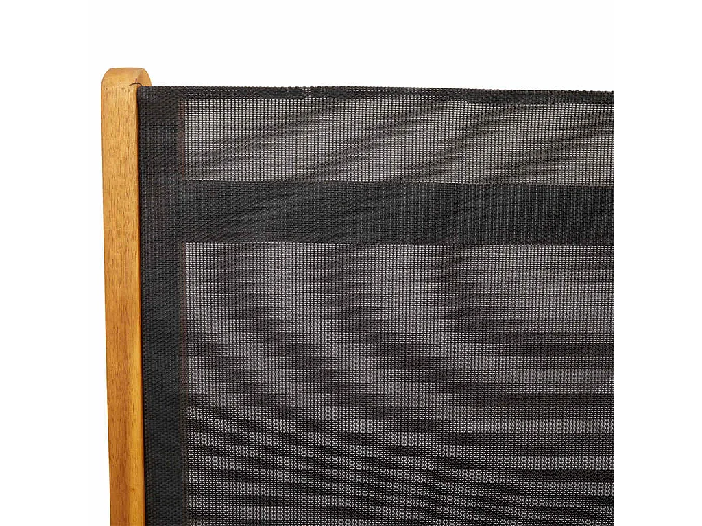 Chaises pliables de jardin lot de 2 Bois d'acacia et textilène