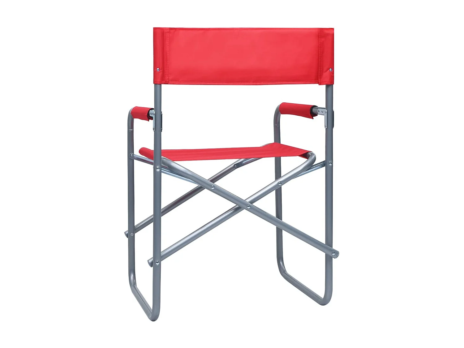 Chaises de metteur en scène lot de 2 Acier Rouge