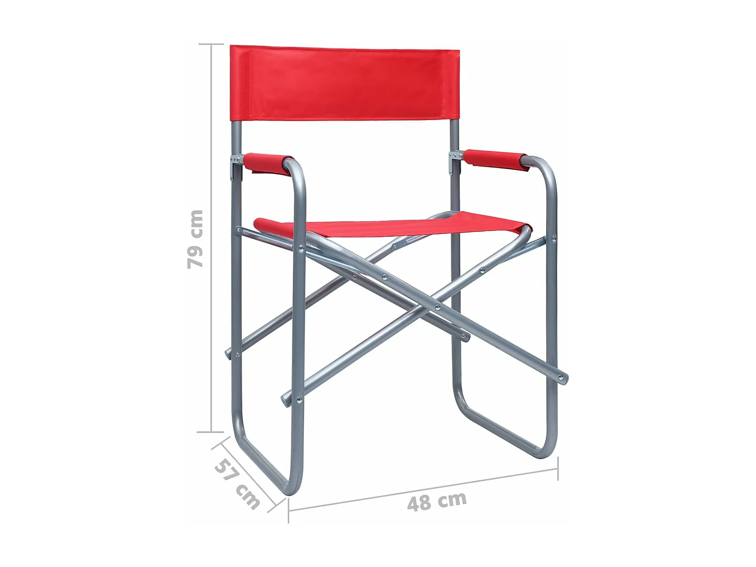 Regiestühle 2 Stk. Stahl Rot