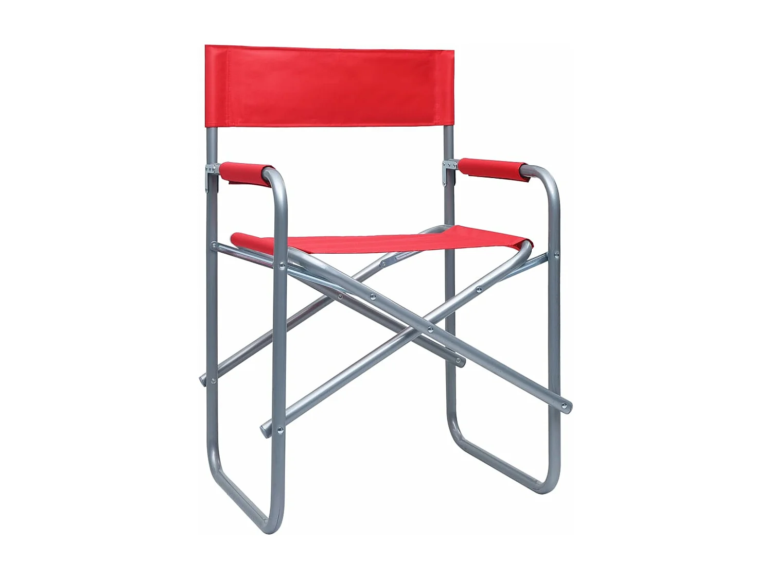 Chaises de metteur en scène lot de 2 Acier Rouge