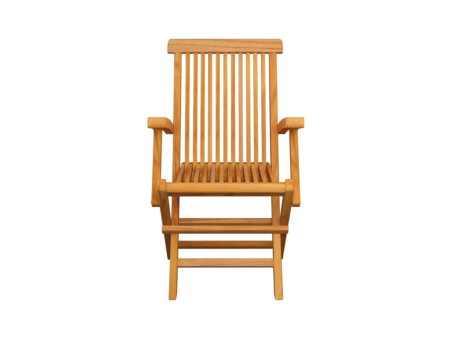 Gartenstühle mit Grünen Kissen 6 Stk. Massivholz Teak