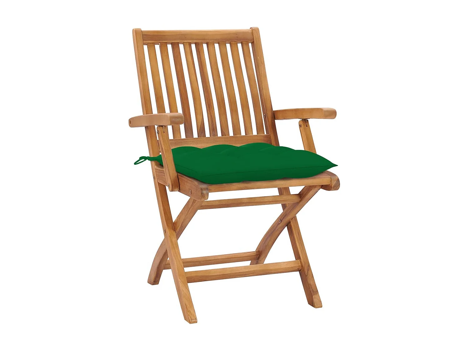 Chaises pliables de jardin avec coussins lot de 6 Bois de teck