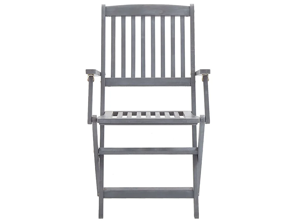 Chaises pliantes 6 pièces avec coussins en bois d'acacia massif