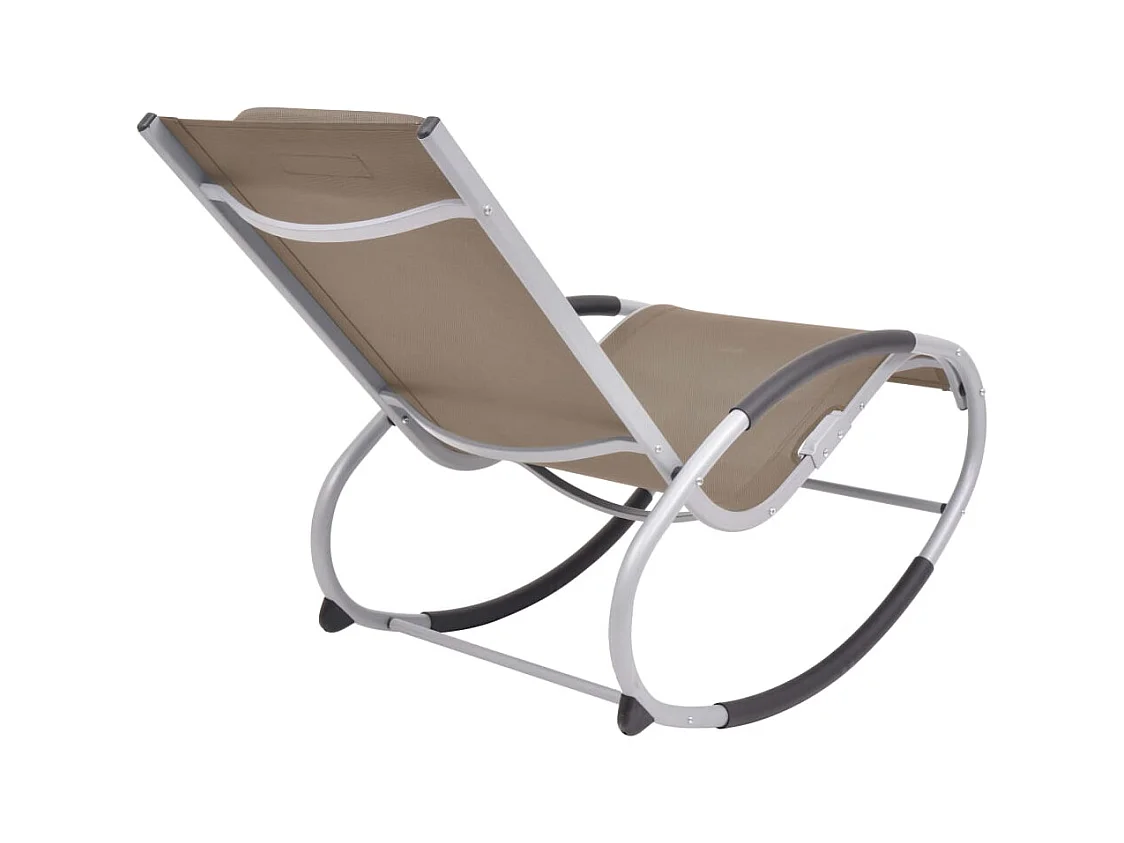 Garden Schaukelstuhl Taupe Textilene