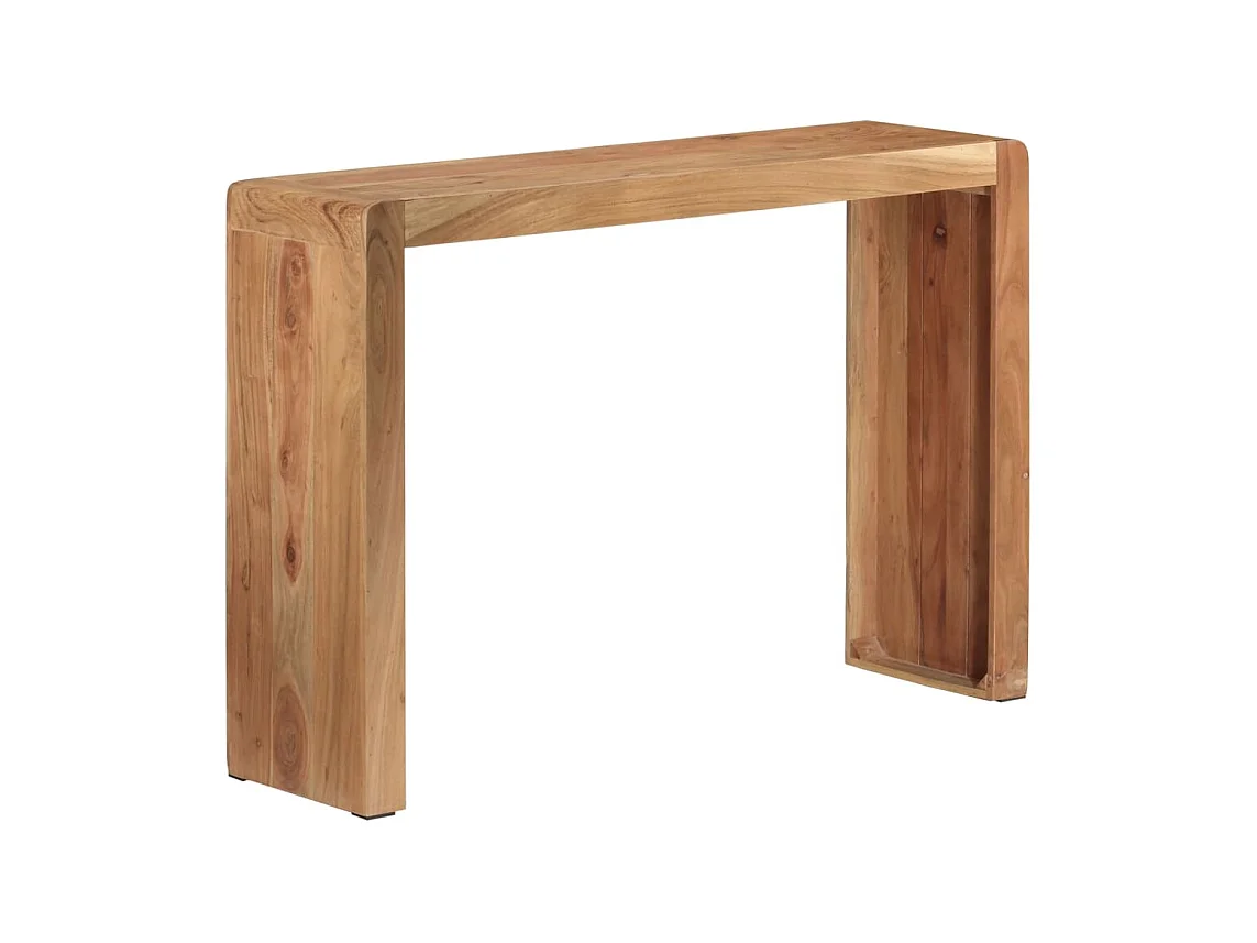 Table console 110x30x76 cm bois massif d'acacia