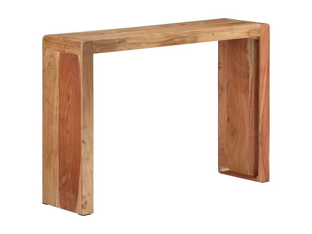 Table console 110x30x76 cm bois massif d'acacia