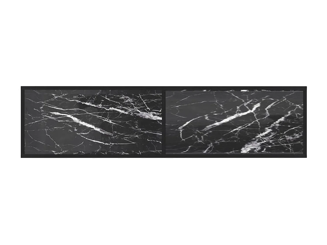 Tv-meubel 160x40x40,5 cm gehard glas zwartmarmerkleurig
