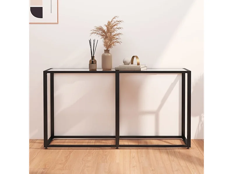 Konsolentisch Transparent 140x35x75,5 cm Hartglas