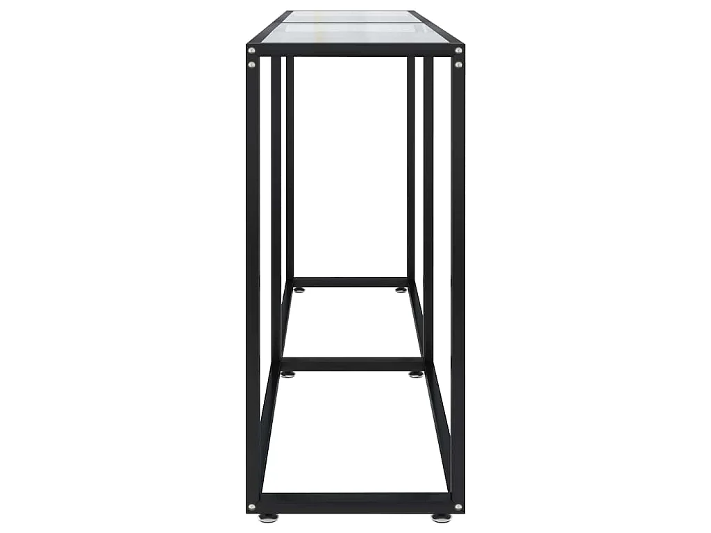Table console Transparent 140x35x75,5 cm Verre trempé