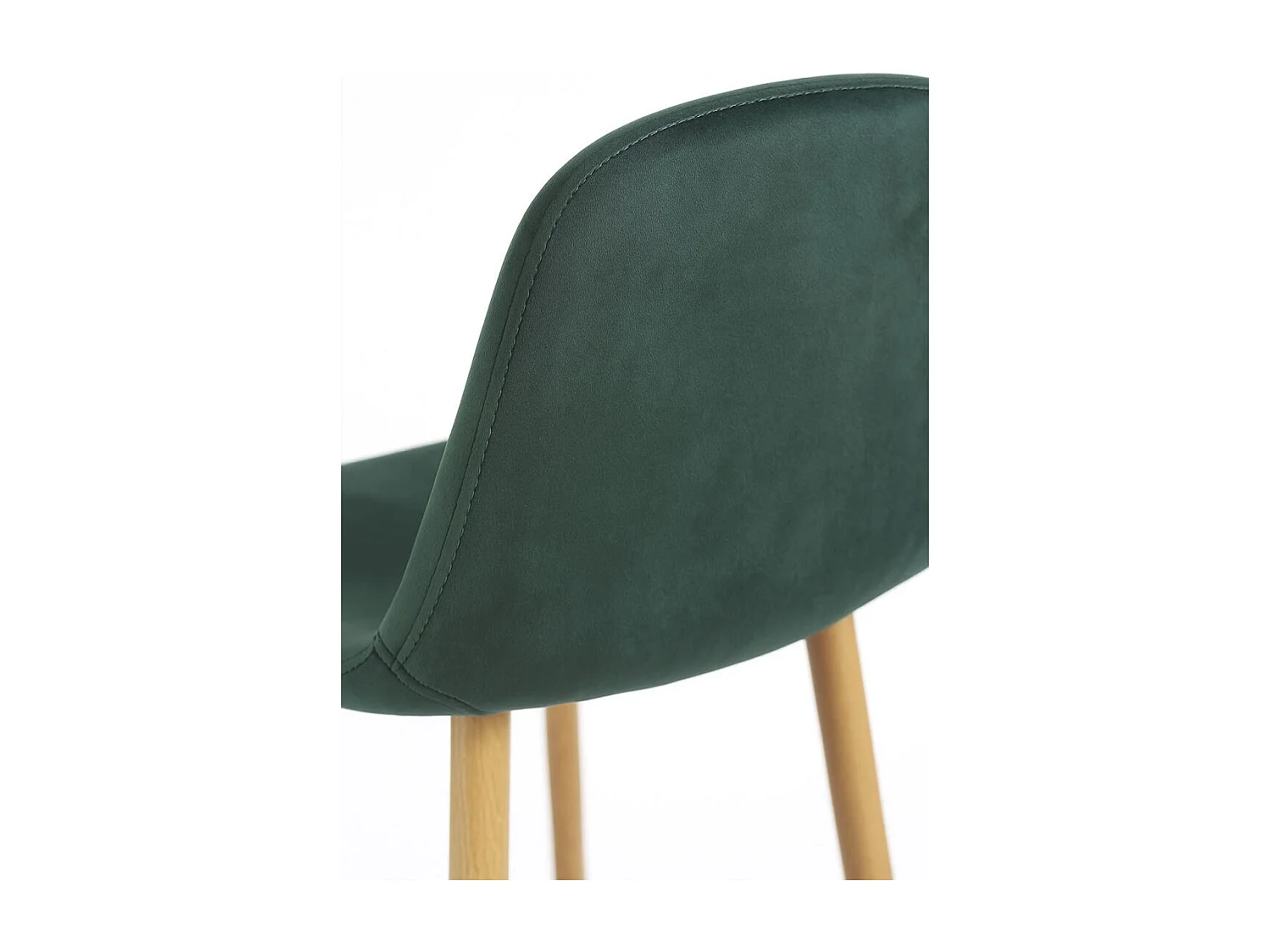 Lote de 4 Taburetes Teok Terciopelo - Verde