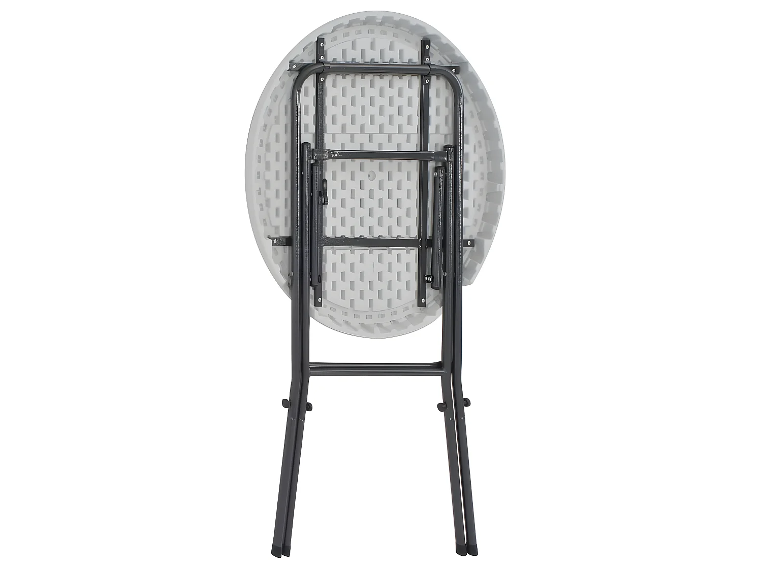 Table de bar pliante Blanc 80 x 110 cm PEHD