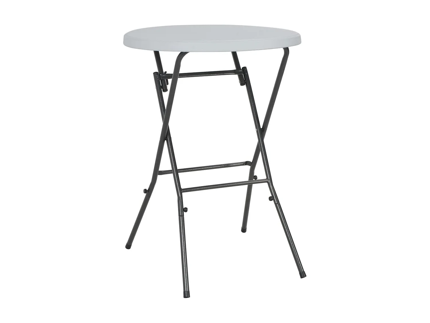 Table de bar pliante Blanc 80 x 110 cm PEHD