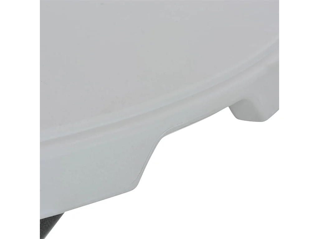 Table de bar pliante Blanc 80 x 110 cm PEHD
