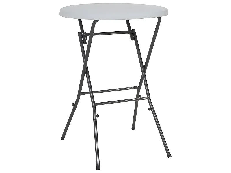 Table de bar pliante Blanc 80 x 110 cm PEHD