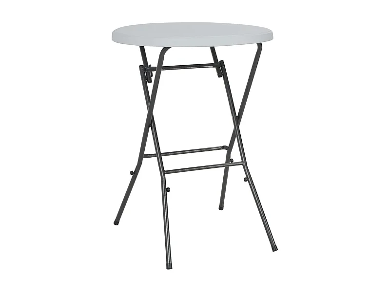 Table de bar pliante Blanc 80 x 110 cm PEHD