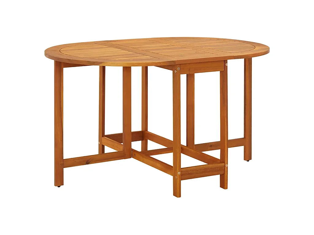 Mesa de jardim 130x90x72 cm madeira de acácia maciça