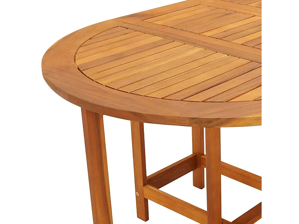 Mesa de jardim 130x90x72 cm madeira de acácia maciça