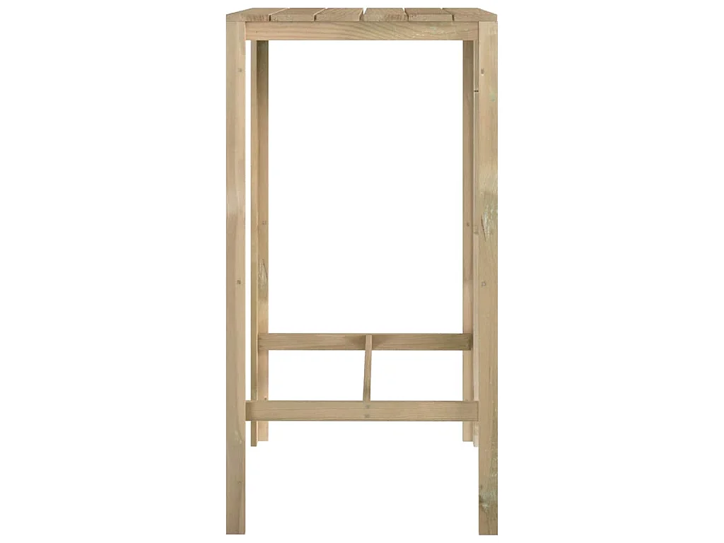 Mesa de bar 60x60x110 cm madeira de pinho impregnada