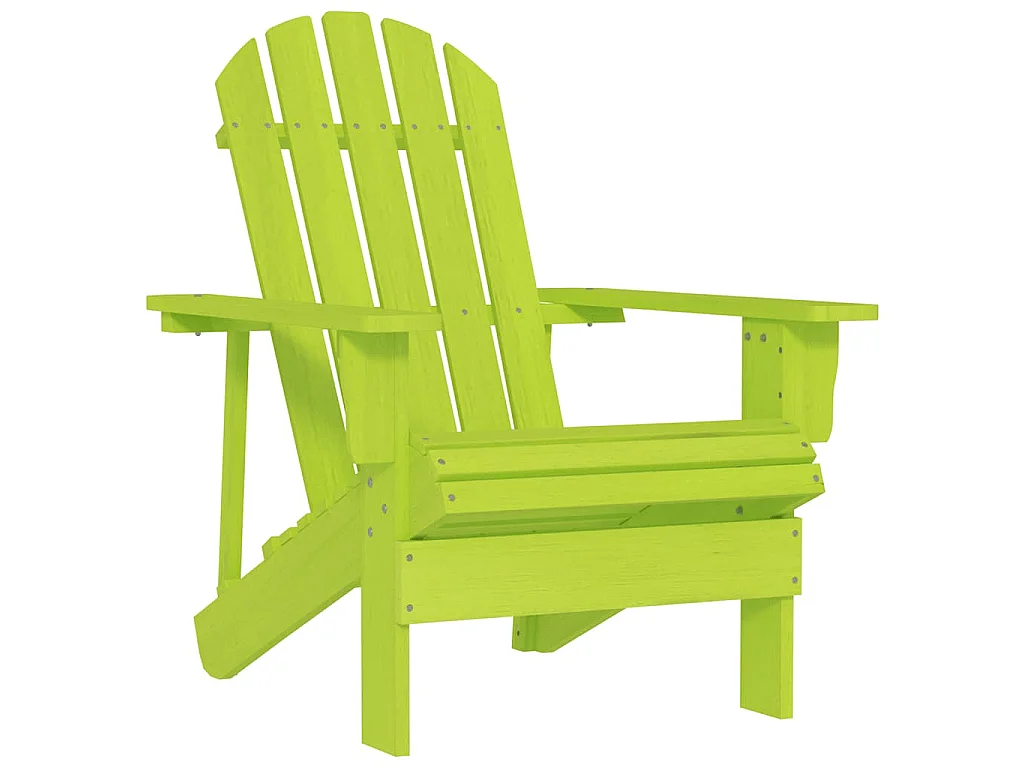 Chaise de jardin Adirondack bois de sapin massif vert