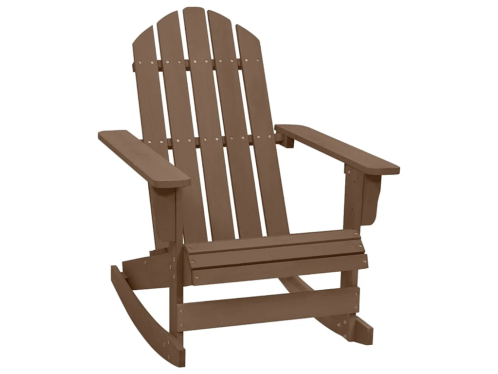 Chaise à bascule de jardin Bois Marron
