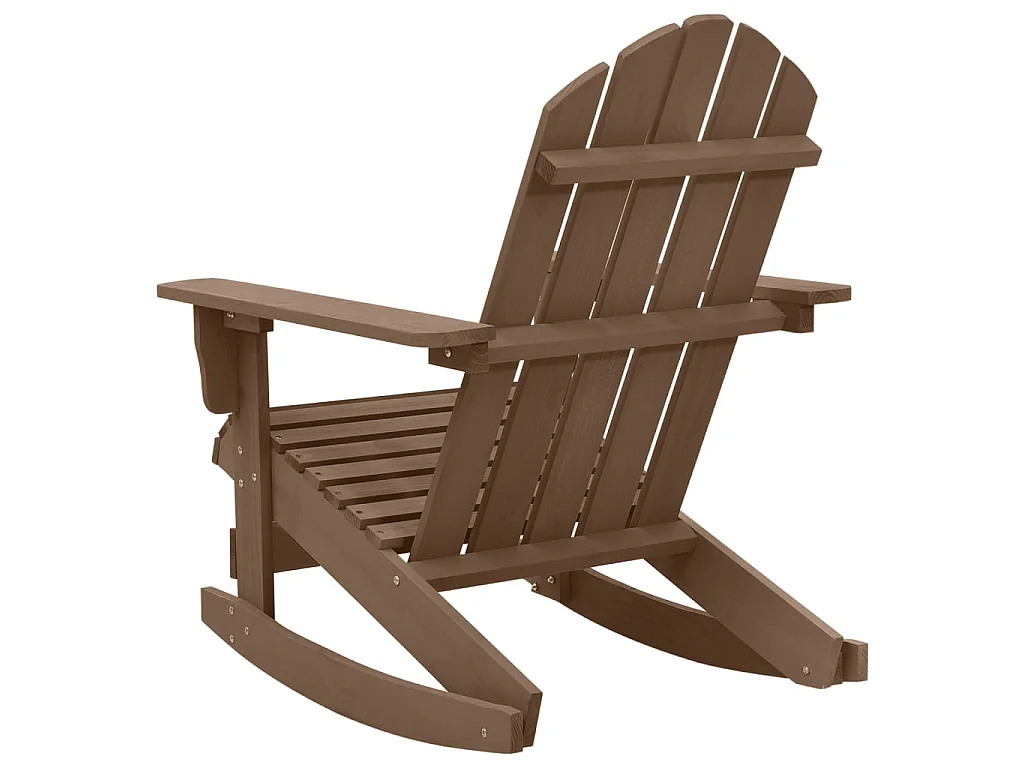 Chaise à bascule de jardin Bois Marron